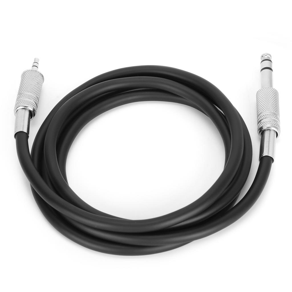 Audio Cable 3.5mm (1 8 Inch) Male to 6.35mm (1 4 Inch) Male TRS Stereo Audio Adapter CableBlack 1.5m   4.9ft