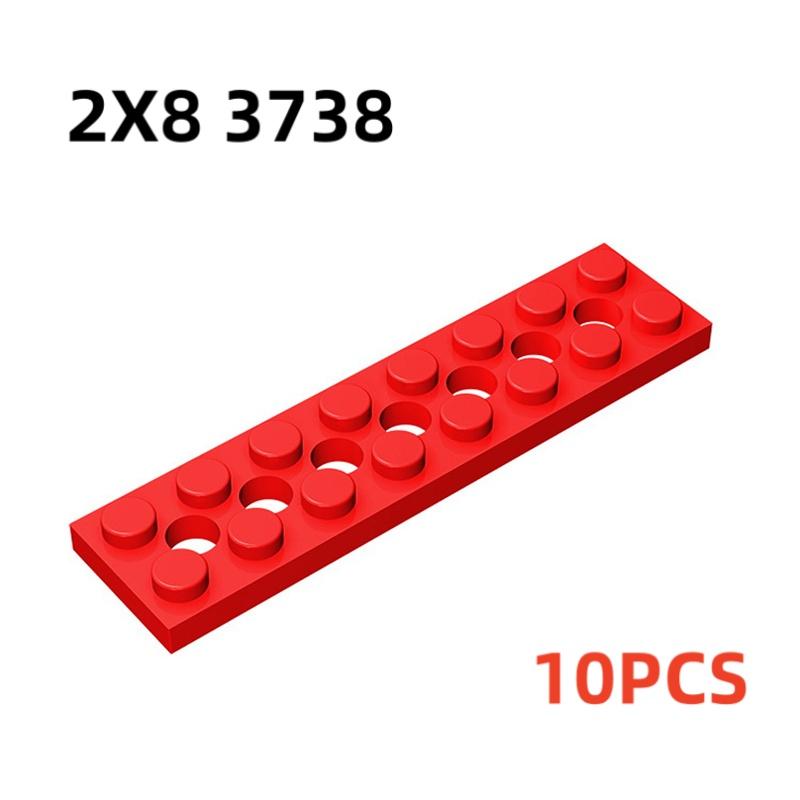 32001 3709 3738 Plate 2x6 2x4 2x8 with Holes Bricks Toys For Technical Buildings Blocks Toys For Children Gift 43857 DIY MOC