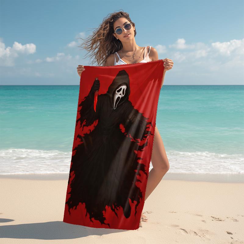 1Pc Crystal Skull Reflection Beach Towel Microfiber Beach Towel Thin Absorbent For Beach Swimming Yoga Bath Sports 0917129