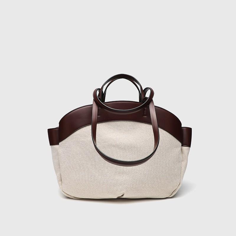 

ZR Same Model Popular Spliced Large-capacity Tote Bag Fashionable Commuting Women s All-matching Handbag Mother Child