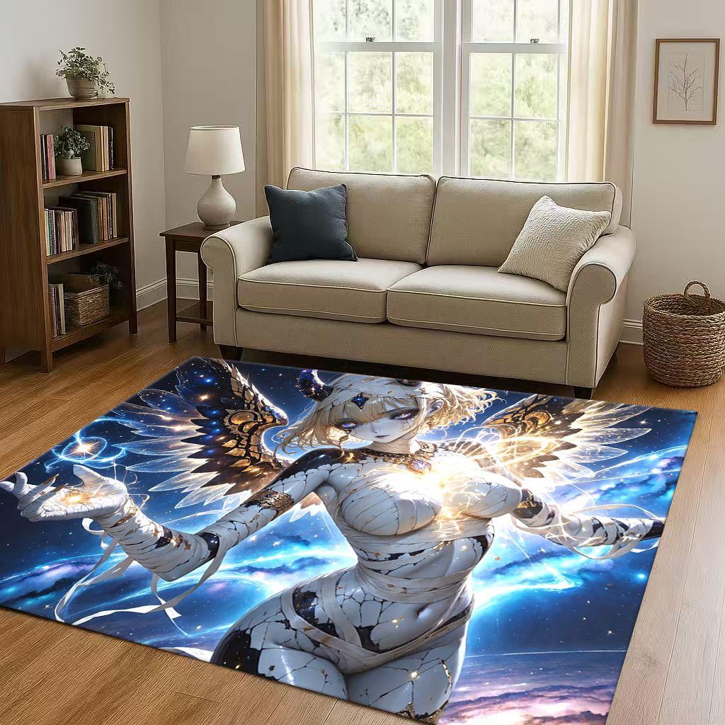 2026 New Gothic Dark Sexy Girls Cartoon Anime Characters Living Room Non-Slip Area Rug Carpet for Bedroom Playroom Sofa,Doormat