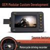 Dual-Lens 4K 60FPS Waterproof Motorcycle Dash Cam with HDR
