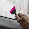 Car Corner Windshield Window Tint Mirror Squeegee Rubber Blade Scraper Handheld Cleaning Tool