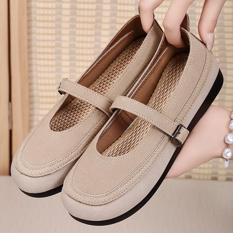 

Летние туфли новые женские туфли универсальные мягкие подошвы удобные повседневные туфли дышащие не душные туфли для мам с одной педалью одиночные туфли 41