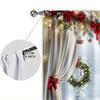 Set Of 2 Windows Christm Printed Curtain Christmas Home Decor Window Treatment Bedroom Office Kitchen With Rod Pocket Polyester Perfect For Sleeping