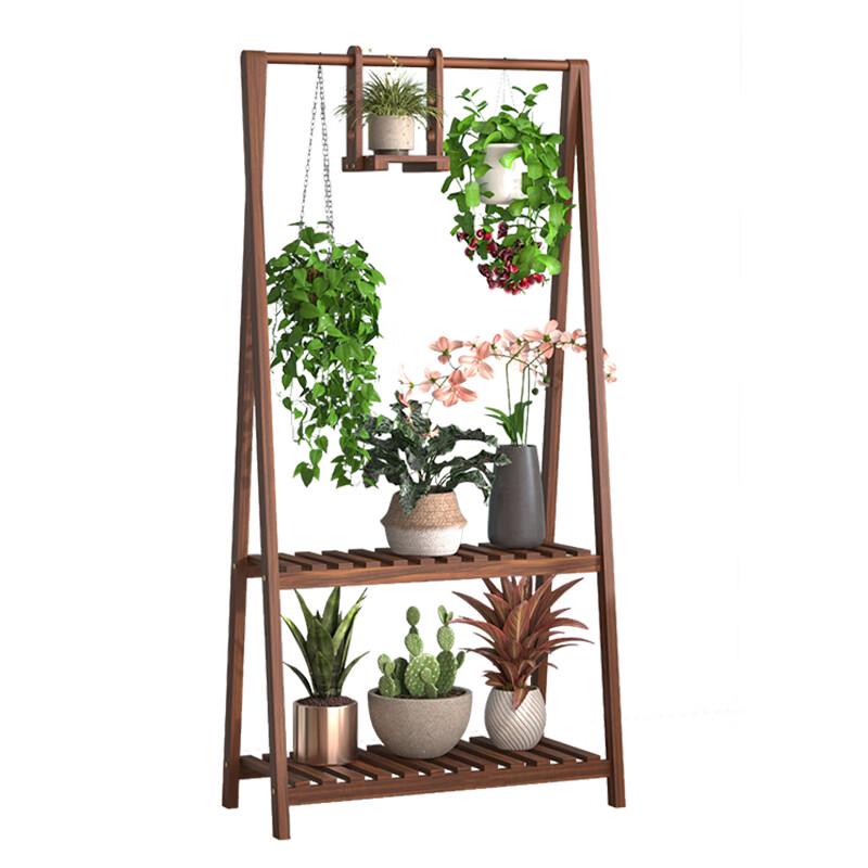 Oushuomai Solid Wood Multi-tier Hanging Plant Stand