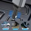 4 In 1 Car Charging Adapter with Star Projector Light Retractable Cable Double USB C & USB A Fast Car Charger for Phone