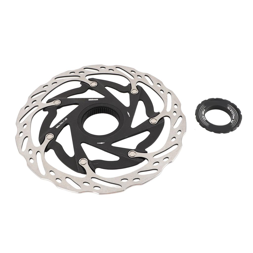 Tarcza hamulcowa 160mm z mocowaniem Center Lock, chłodzona tarcza hamulcowa do kolarstwa szosowego i górskiego, system hamulcowy