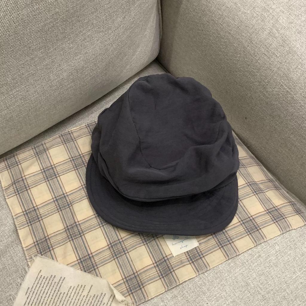 Japanese niche cotton and linen pleated cloud beret female spring and autumn face small newsboy hat octagonal painter hat