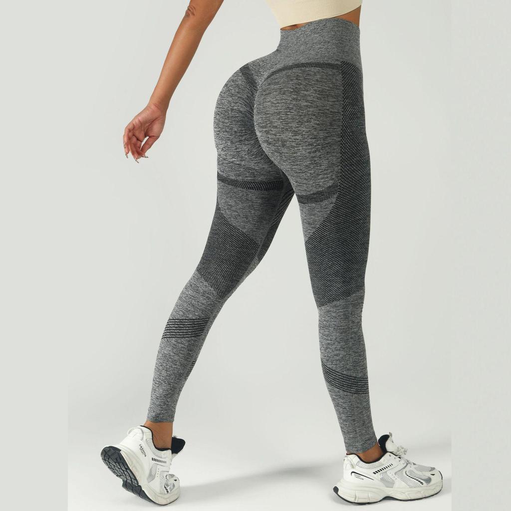 Seamless High-Waist Peach Butt Yoga Pants: Slimming, Tight, Cropped Training Outerwear