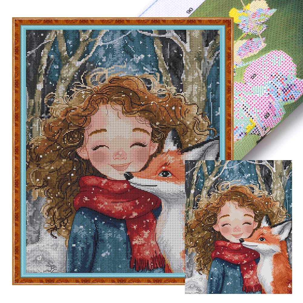 Tierdruck Kreuzstichset DIY 14CT Fadenkunst Handarbeit Heim Wanddeko