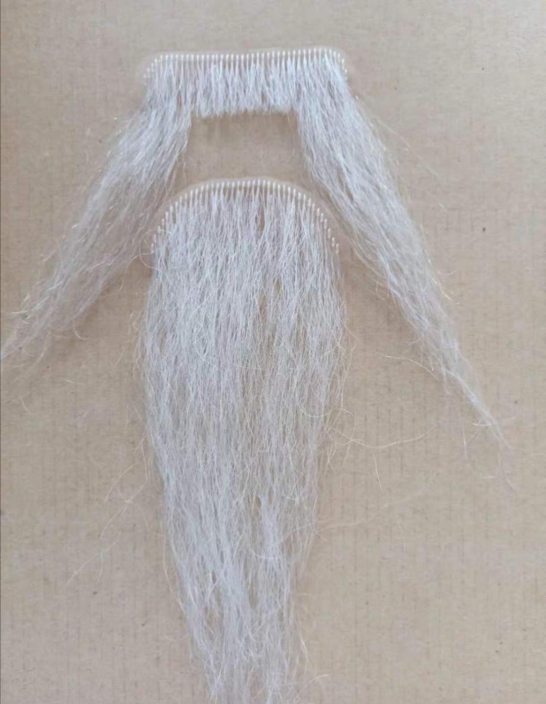 

ALISY Поддельная Ткань Ткань 1 Набор HX Борода, Усы, Парик, Борода, (БАЙ СХ) белый