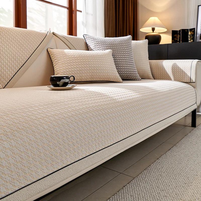 Mřížka na pohovku Thousand Bird Ženilka Protiskluzový potah na pohovku Celoroční Univerzální podložka na pohovku Obývací pokoj Domácí Žakárový potah na pohovku