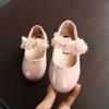 Kinder Mädchen Laufschuhe Kinder PU-Leder Große Blume Sommer Prinzessin Freizeitschuhe Party Hochzeit Baby Mädchen Tanzschuhe Sandale