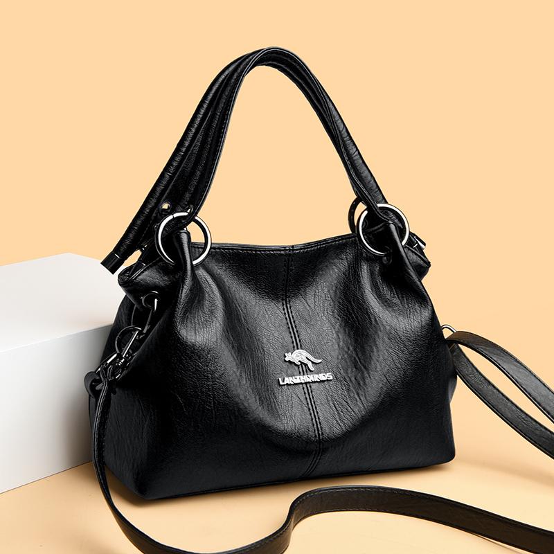 Large Capacity Messenger Bag for Women  Soft Leather Bags  Designer Brand  Feminine Bag