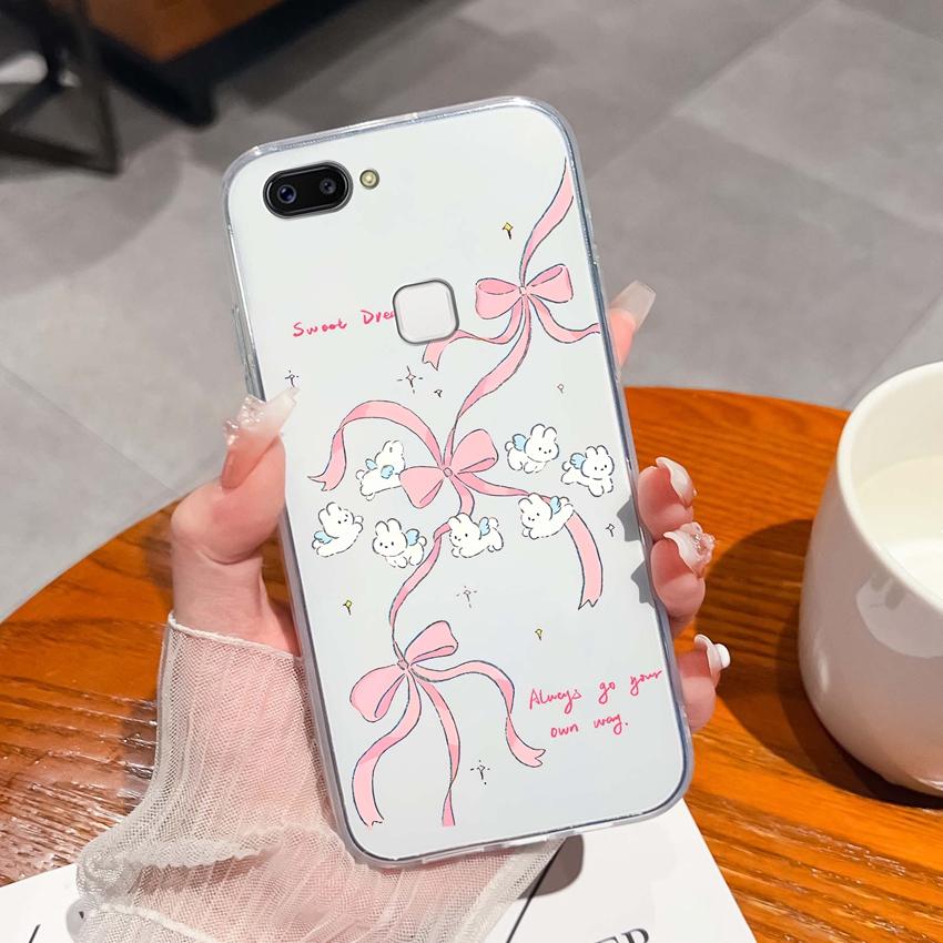 For Vivo X20 Plus X30 X60 X70 X80 Pro X50 Lite Phone Case Cute Panda Pattern Transparent Silicone Dustproof Protective Soft Back Cover For Vivo Casing