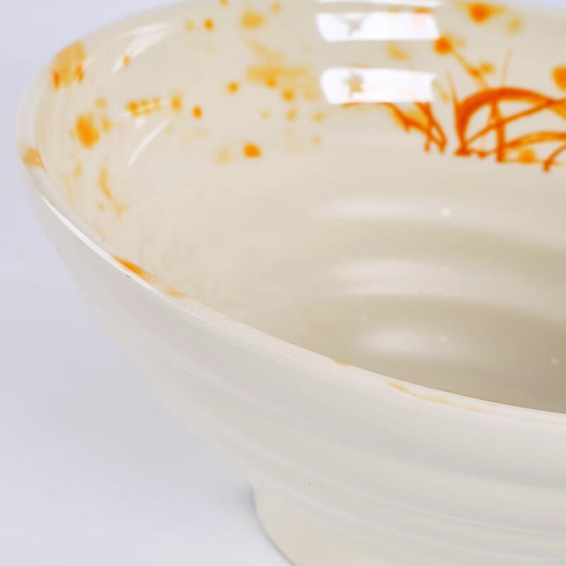 Yangge Series 8-inch Autumn Grass Melamine Noodle Bowl