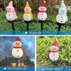 Waterproof Snowman Solar Light Solar Powered Solar Garden Light Snowman Landscape Lamp  Outdoor