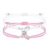 Adjustable Cross-Woven Butterfly Bracelet for Couples & Best Friends - Versatile Sweet Style Hand Jewelry