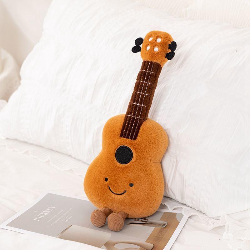 Cute and Creative Musical Instrument Plush Toys Violins Guitars Notes Music Event Souvenirs Dolls As Festival Birthday