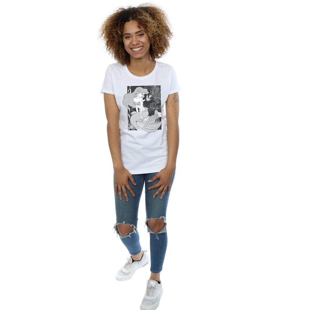 The Little Mermaid Womens/Ladies Cotton T-Shirt