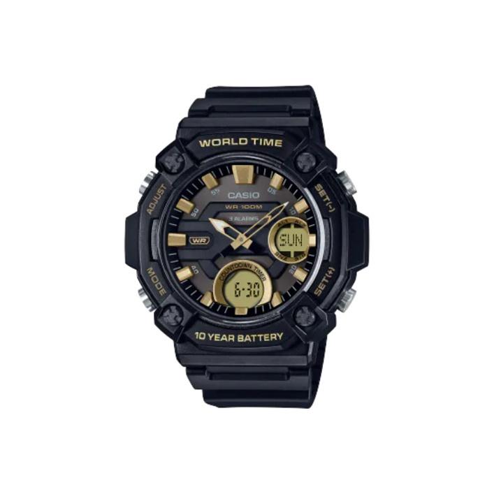 CASIO Analog Digital AEQ 120W 9A AEQ-120W-9AV Black Strap