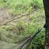 Double Person Camping Hammock With Mosquito Net for Outdoor Garden Jungle(Military green)