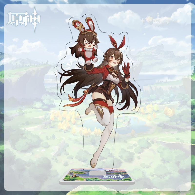 16cm Height Acrylic Large Stand-up Display Featuring Characters From Mondstadt and Liyue In Genshin