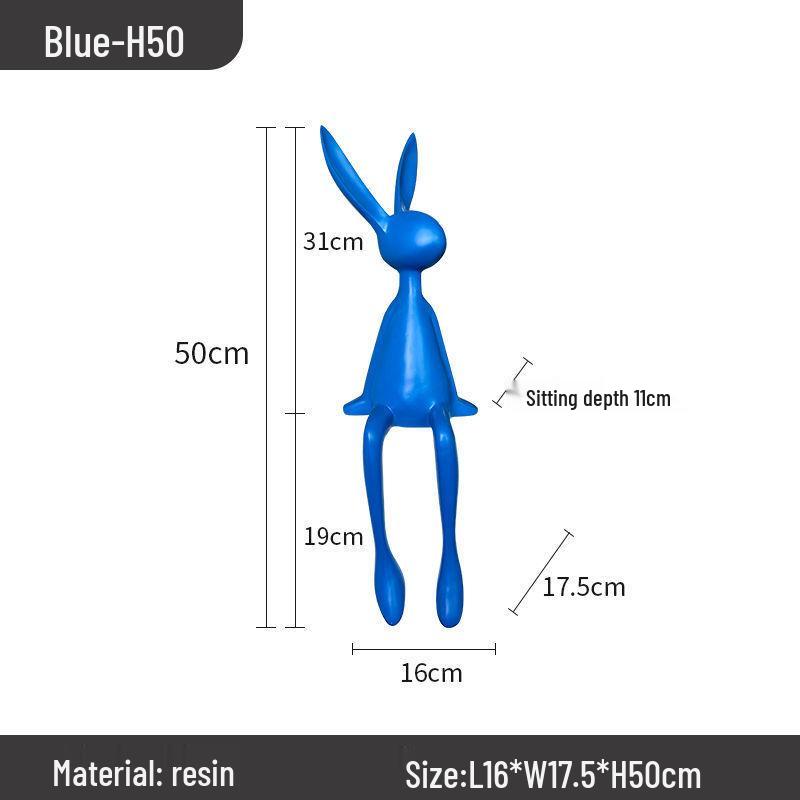 High-End Modern Rabbit Ornament: Luxury Creative Decoration for Home or Restaurant