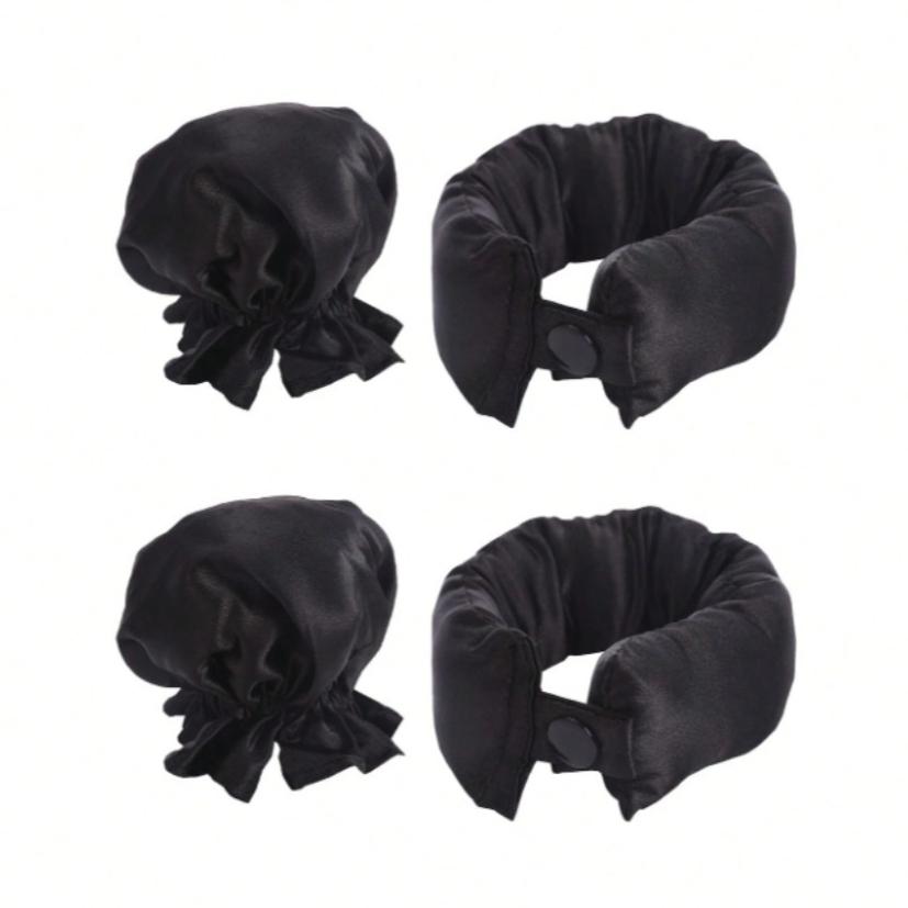 2/4/6pcs Heatless Hair Rollers Set with Satin Caps No Heat Curling Rods Heatless Curls  Sleeping Curl Bar Wave Hair Styling Tool