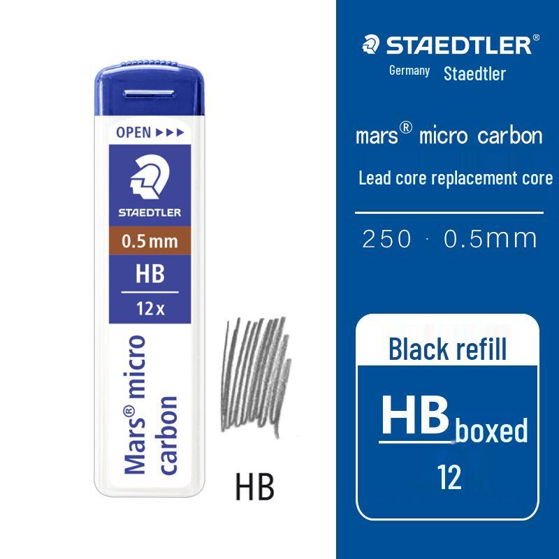 STAEDTLER 250 Mechanical Pencil Lead Refills 0.5mm 2B/HB/H/2H Anti-Break
