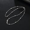 Copper Necklace 16/18/20/22/24 inches fine Round bead chain For Women high quality Fashion Jewelry Christmas Gifts