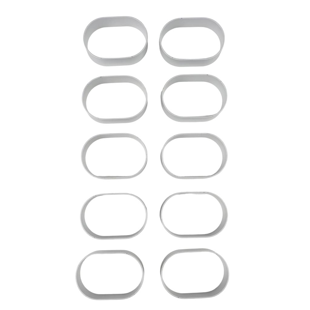 Sturdy Cheese Cake Rings Aluminum Alloy Half Cooked Molds (Pack of 10)