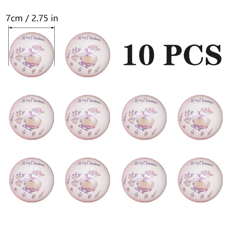 10pcs 7cm Christmas Ball Candy Box Christmas Tree Pendant Tinplate Children Spherical Gift Iron Box New Year Decoration Xmas Eve