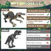 This Upgraded Dinosaur Remote Control Toy Is Suitable for Children Aged Featuring a Lamp Tracking Automatic Spray Function and Realistic RC Driving