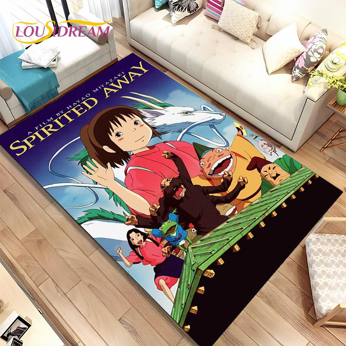 

Spirited Away Cartoon Anime Area Rug,Carpet Rug for Living Room Bedroom Sofa Doormat Decoration,kids Play Non-slip Floor Mat 3D 40x60cm(15x23in)