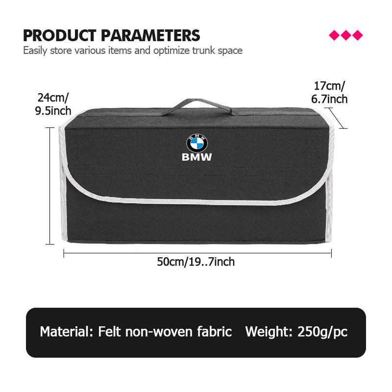 Car Trunk Storage Box Foldable Stowing Tidying Container Bag For BMW X3 X5 M5 M3 E46 E90 E60 F10 E39 F30 E36 G30 E87 E70