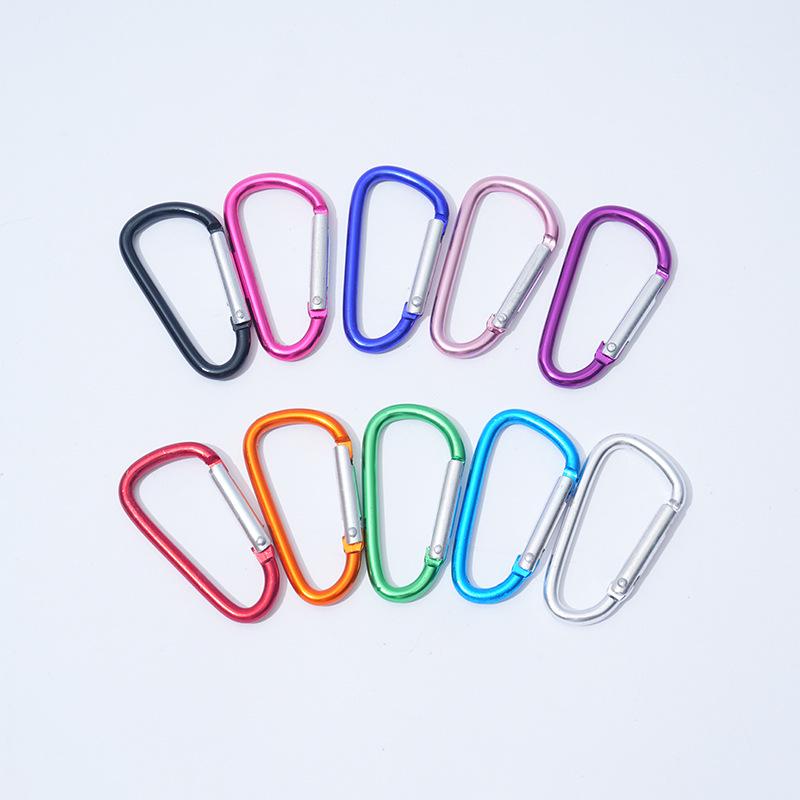Outdoor 5D Aluminum Alloy Carabiner Climbing Buckle - D-Shaped for Kettle & Water Bottle D-shape