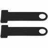 Helmet Strap D Ring Lock Stainless Steel Motorcycle Universal for Honda Black