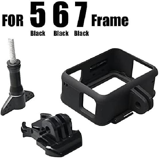 Action Camera Mount The Frame Hero Housing (hero7black/hero6 Black/hero5 Black/hero7 Silver/hero7 White/Hero(2018)) Microphone Case Compatible with