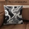 2D Modern Abstract Wave Pattern Digital Pillow Covers Pattern Cushion Cover Suitable For Sofa Bedroom Car Pillow Cover