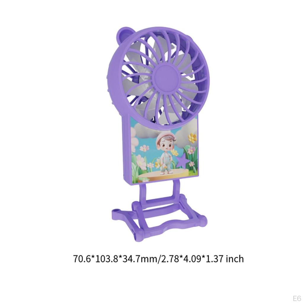 Hand Held Fan Desk Small Personal Mini for Indoor Office Home Bedroom Outdoor