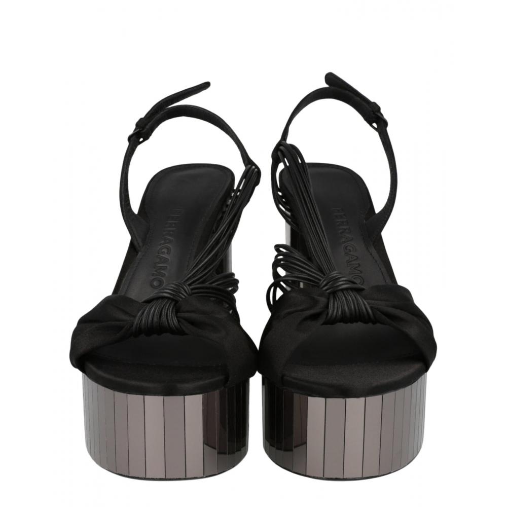 Salvatore Ferragamo Sabrina Spiegelfach Plateau-Absätze Schwarz