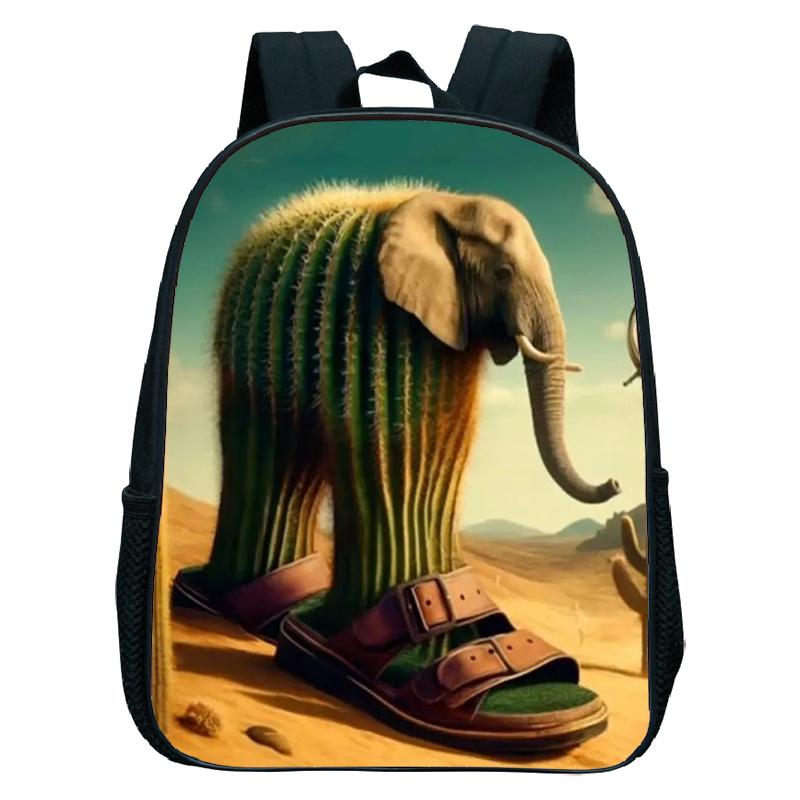 Italian Brainrot Backpack Toddler Boys Kindergarten Bag Cartoon Cappuccino Saaassino School Bags Boys Girls Animals Bookbag Gift