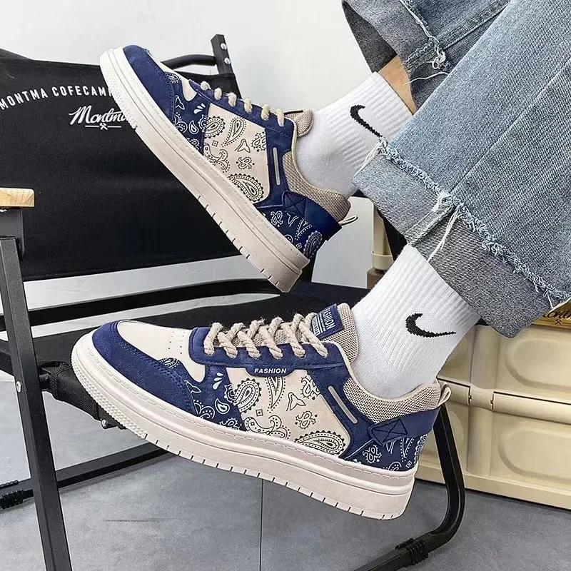 Men's Shoes 2025 New Spring and Autumn Season Breathable Versatile Casual Trendy Shoes Men's Work Lightweight Sports Board Shoes