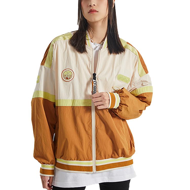 Li Ning Sports Fashion Series Loose Jacket Men Jacket Brown AJDQ363-4