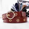 Women's Belt Fashionable and Personalized Round Buckle Belt Simple and Trendy Rivet Belt Korean Y2K Style Jeans Belt Women Belts