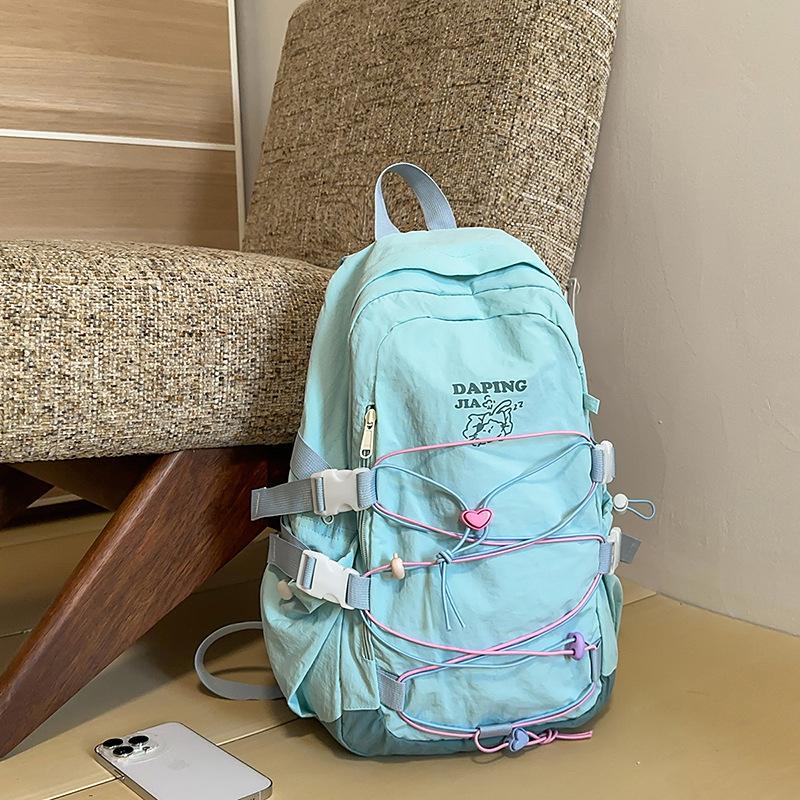 

Дорожня сумка Повсякденний та модний рюкзак Великої місткості Студентський шкільний рюкзак синій