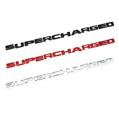 Autocollant Métal 3D Emblème Badge Autocollant pour Logo Supercharged A3 A4 A5 A6 Q3 Q5 Styling
