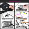 HIFORNY 176-Piece Art Supplies Drawing Kit with 100 Sheets, 3-Color Sketchbook, Graphite, Charcoal, Watercolor & Metallic Pencils, Blending Tools, and